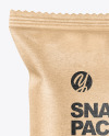 Kraft Paper Snack Package Mockup