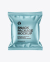 Metallic Snack Package Mockup