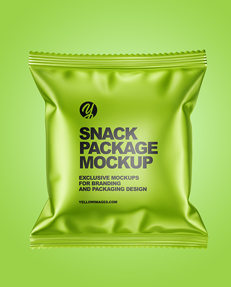 Metallic Snack Package Mockup