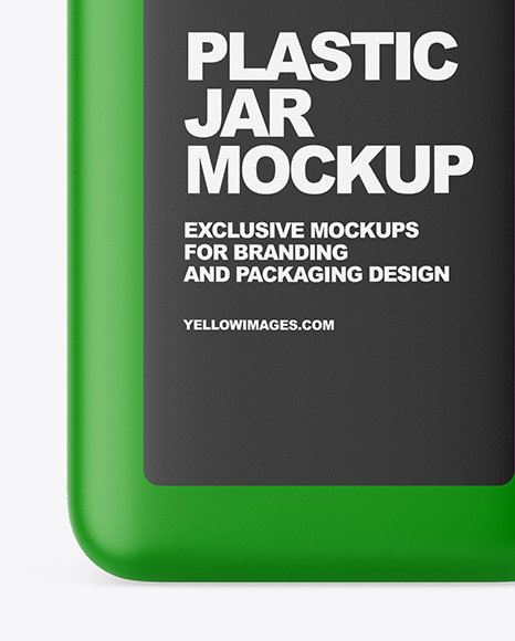 Matte Plastic Pharmacy Jar Mockup