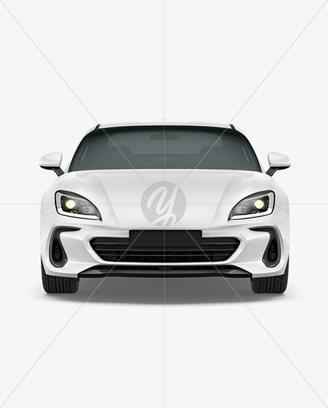 Sport Car Mockup - Front View