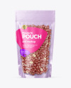 Glossy Stand-up Pouch with Peanuts Mockup