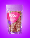 Glossy Stand-up Pouch with Peanuts Mockup