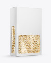 Paper Box with Oat Flakes Mockup