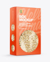Paper Box with Oat Flakes Mockup