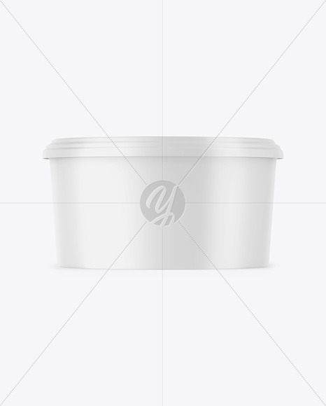 Matte Plastic Container Mockup