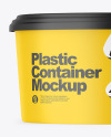 Matte Plastic Container Mockup