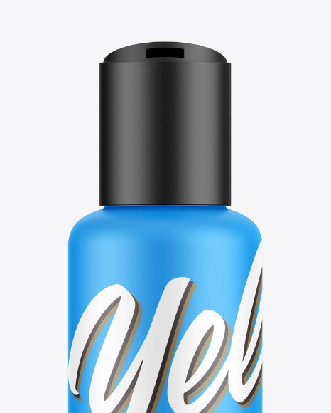 Matte Plastic Cosmetic Bottle Mockup