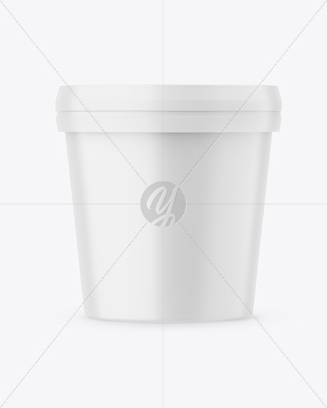 Matte Ice Cream Cup Mockup