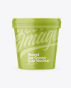 Matte Ice Cream Cup Mockup