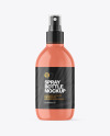 Glossy Spray Bottle Mockup