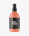 Glossy Spray Bottle Mockup