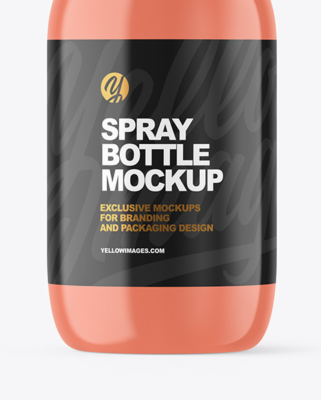 Glossy Spray Bottle Mockup