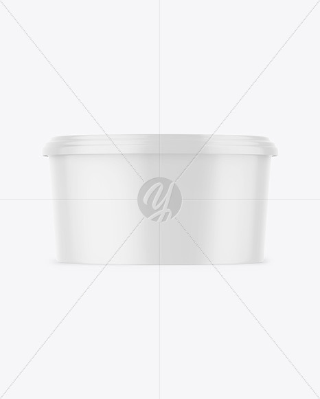 Glossy Plastic Container Mockup