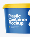 Glossy Plastic Container Mockup