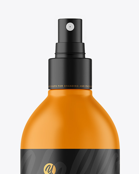 Matte Spray Bottle Mockup