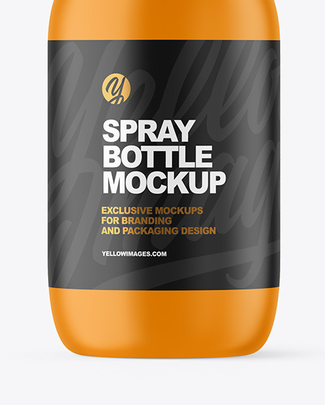 Matte Spray Bottle Mockup