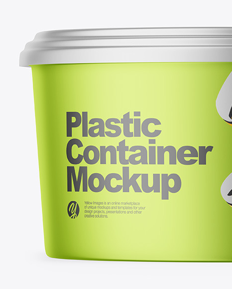 Matte Metallic Container Mockup