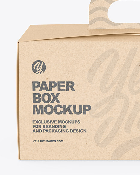 Kraft Paper Box Mockup