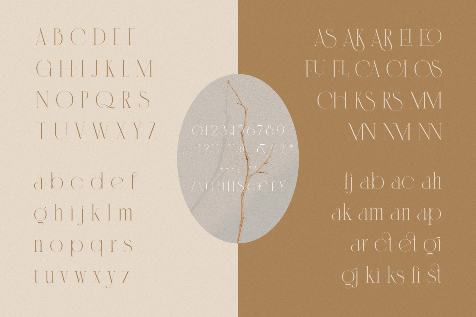 Cannia || Ligature Typeface Cannia || Ligature Typeface