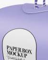 Paper Box w/ Handle Mockup