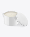 Opened Glossy Candle Mockup