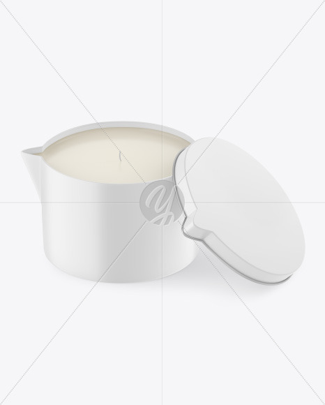 Opened Matte Candle Mockup