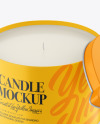 Opened Matte Candle Mockup