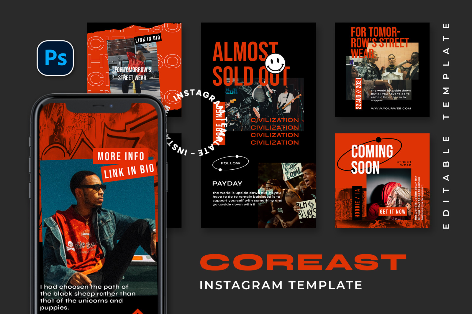 Coreast Instagram Template