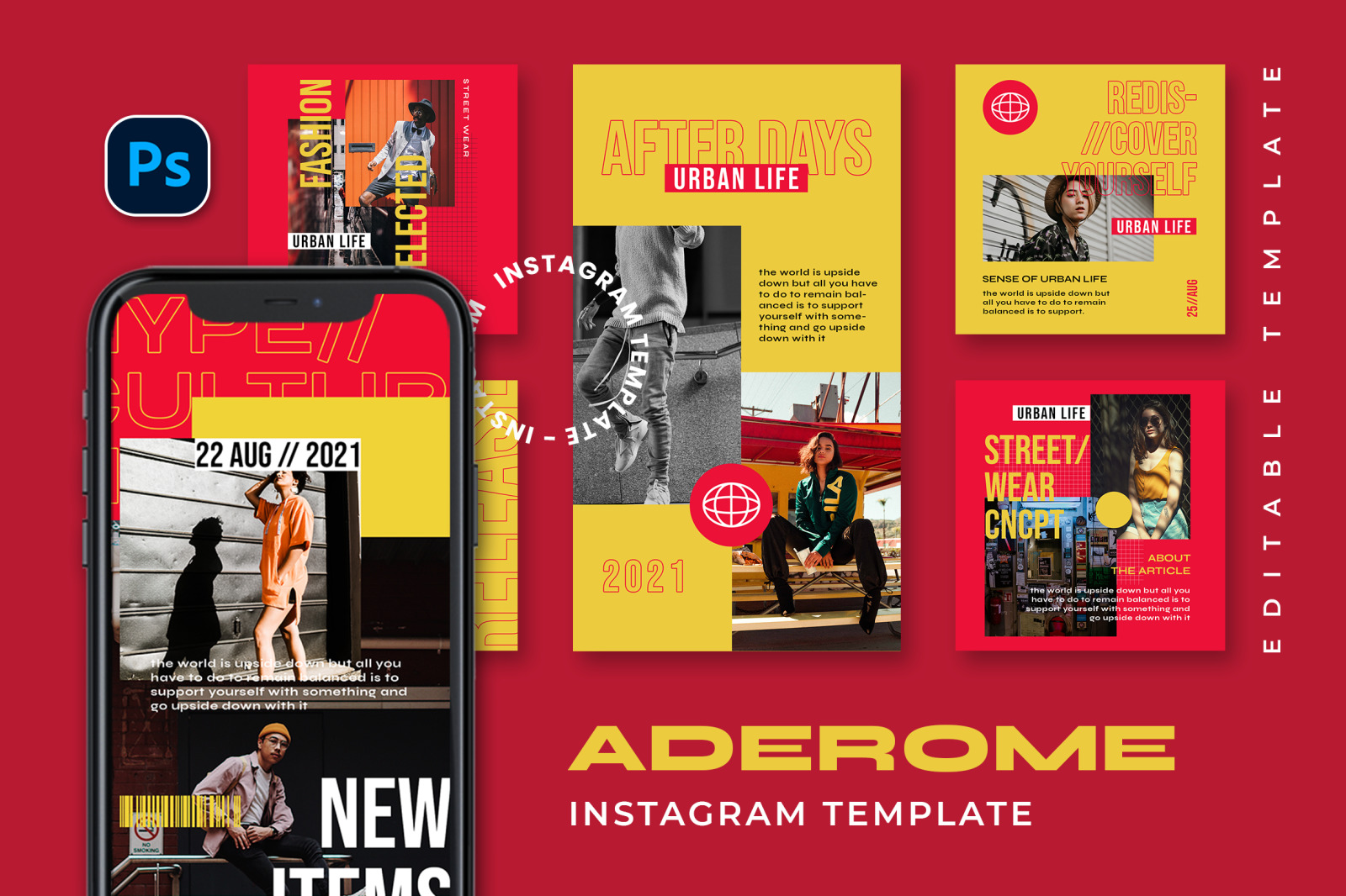 Aderome Instagram Template