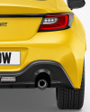 Sport Car Mockup - Back View