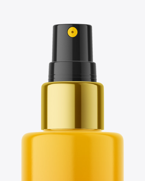 Glossy Plastic Spray Bottle Mockup Glossy Plastic Spray Bottle Mockup
