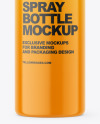 Glossy Plastic Spray Bottle Mockup