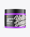 Matte Cosmetic Jar Mockup