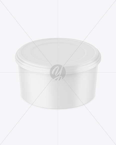 Matte Plastic Container Mockup