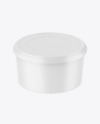 Matte Plastic Container Mockup