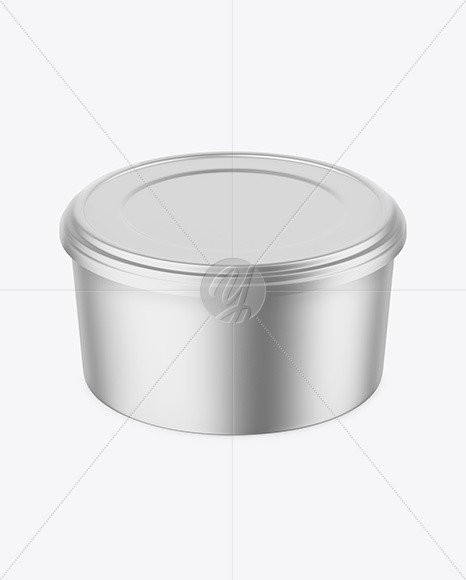 Matte Metallic Container Mockup