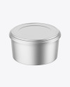 Matte Metallic Container Mockup