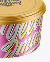 Matte Metallic Container Mockup