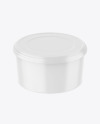 Glossy Plastic Container Mockup