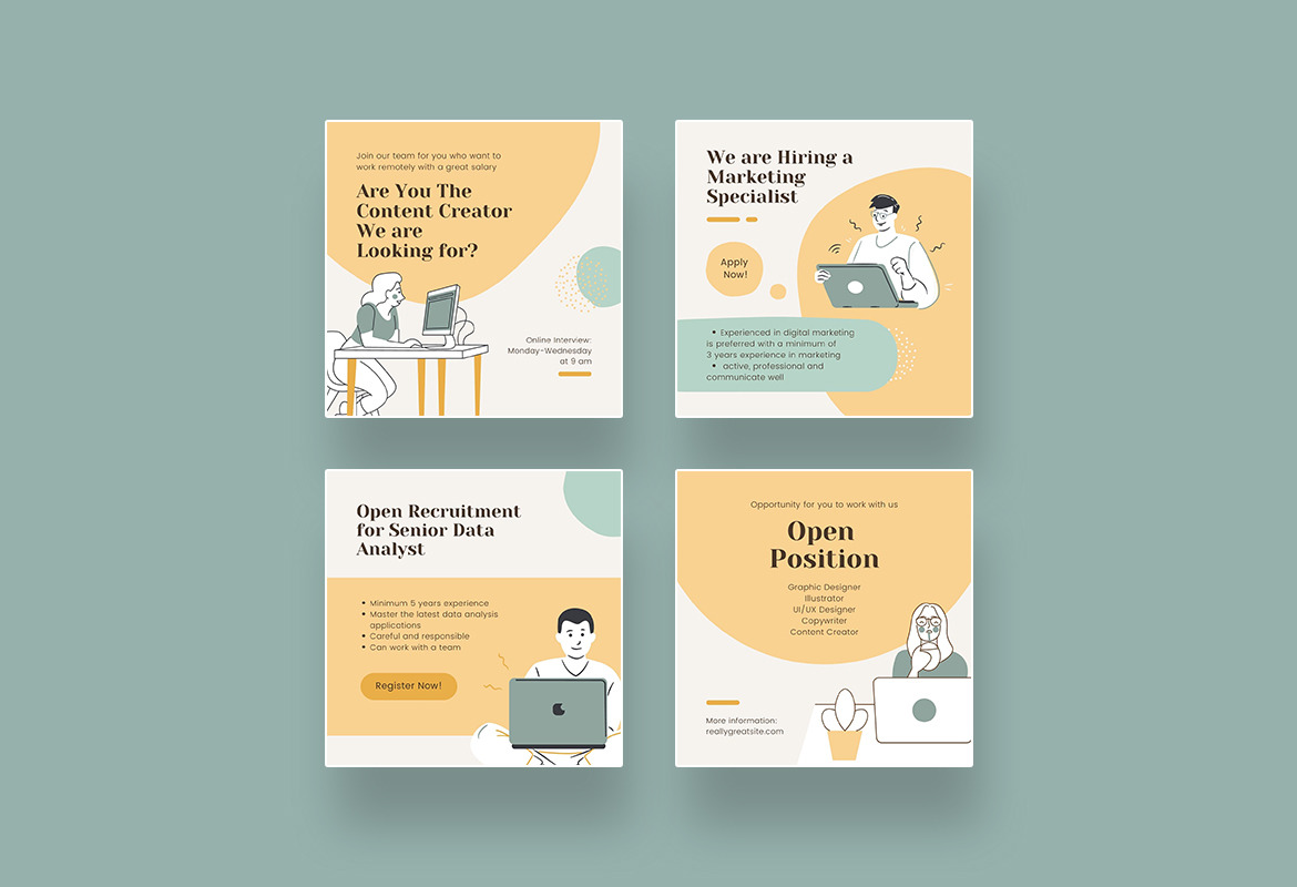 Simple Illustrative We Are Hiring Instagram Simple Illustrative We Are Hiring Instagram
