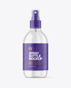 Clear Spray Bottle Mockup