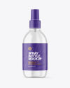 Clear Spray Bottle Mockup