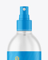 Frosted Clear Spray Bottle Mockup