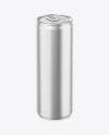 355ml Matte Metallic Drink Can Mockup