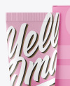 Matte Cosmetic Tube w/ Box Mockup