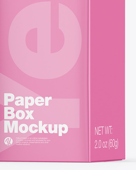 Matte Cosmetic Tube w/ Box Mockup