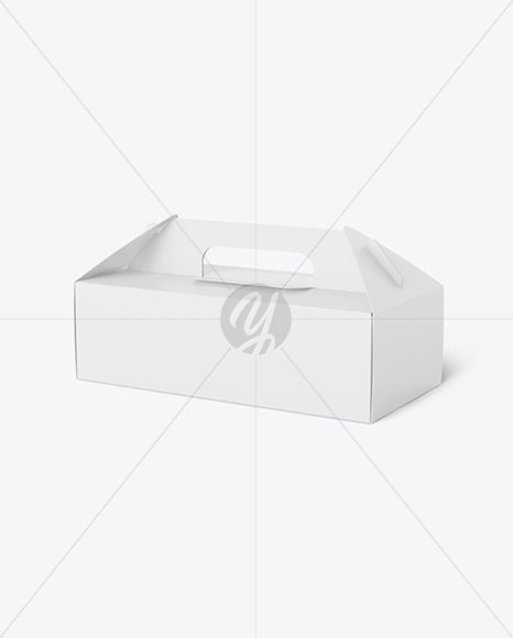 Paper Box w/ Handle Mockup