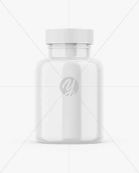 Glossy Bottle Mockup