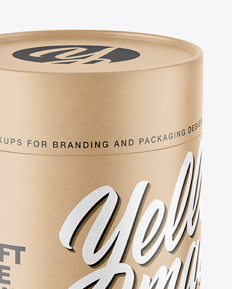 Kraft Paper Tube Mockup